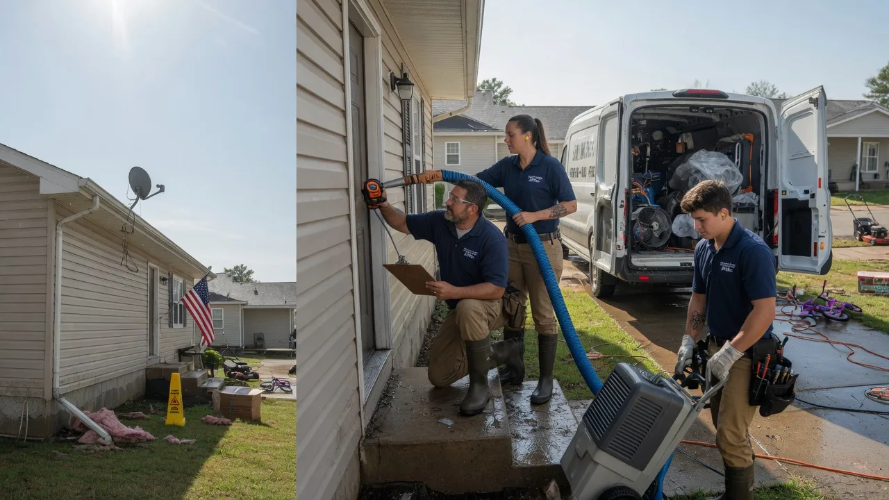 Ceiling Water Damage Restoration in Red House, WV near me